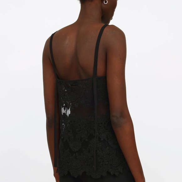 NWT Aritzia Babaton 1-01 Inkwell Lace Franck Blouse Size XS - Picture 2 of 9